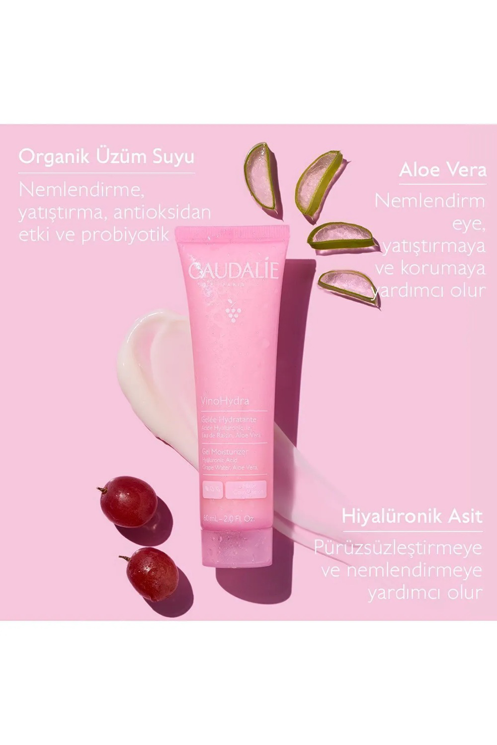 Caudalie Vinohydra Nemlendirici Jel 60 ml Caudalie Vinohydra Nemlendirici Jel 60 ml