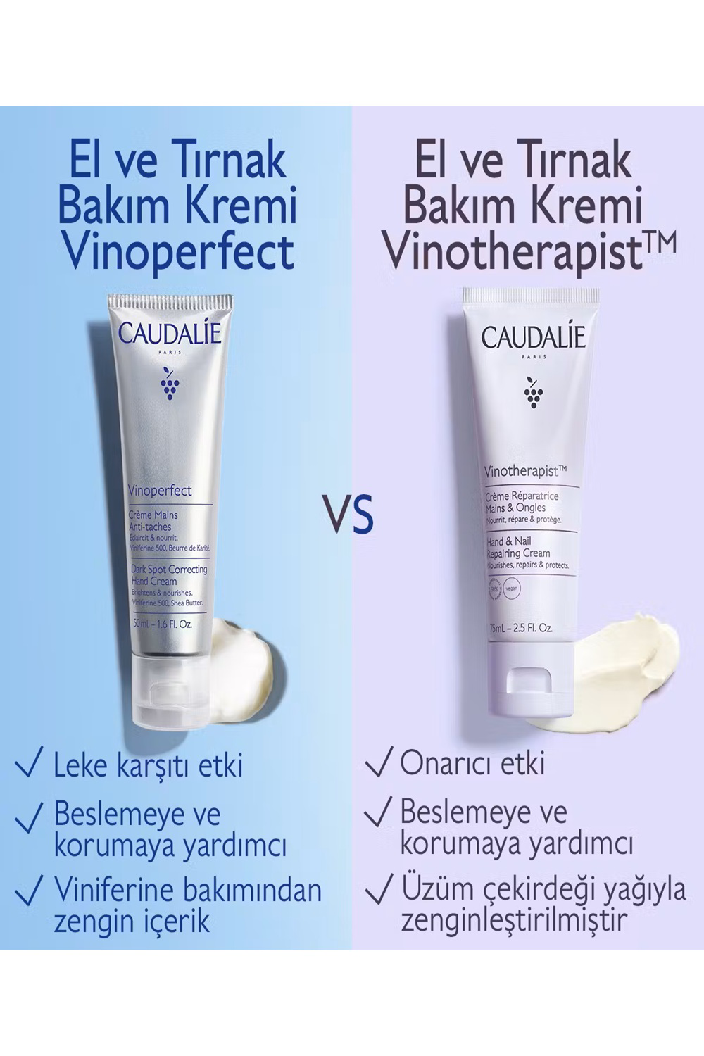 Caudalie Vinoperfect Leke Karşıtı El Bakım Kremi 50 ml
