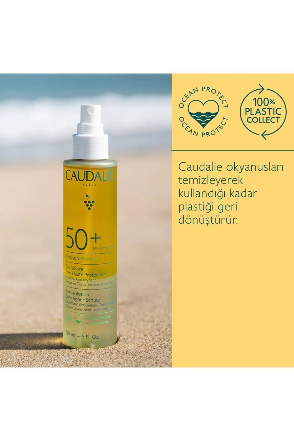 Caudalie  Vinosun Protect Yüksek Koruma Sağlayan Güneş Suyu Spf50+