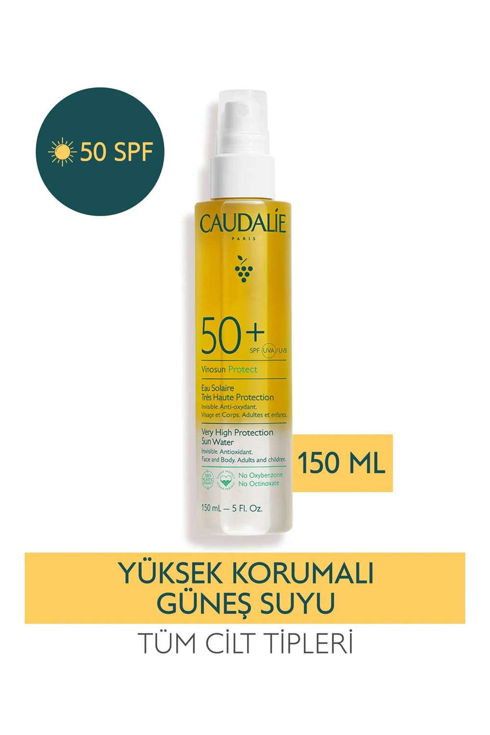Caudalie  Vinosun Protect Yüksek Koruma Sağlayan Güneş Suyu Spf50+