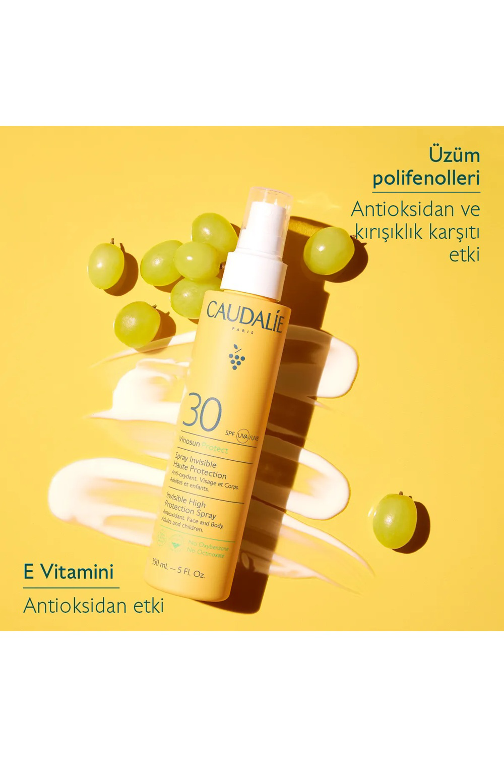 Caudalie Vinosun Protect Yüksek Koruma Sağlayan Güneş Spreyi SPF3