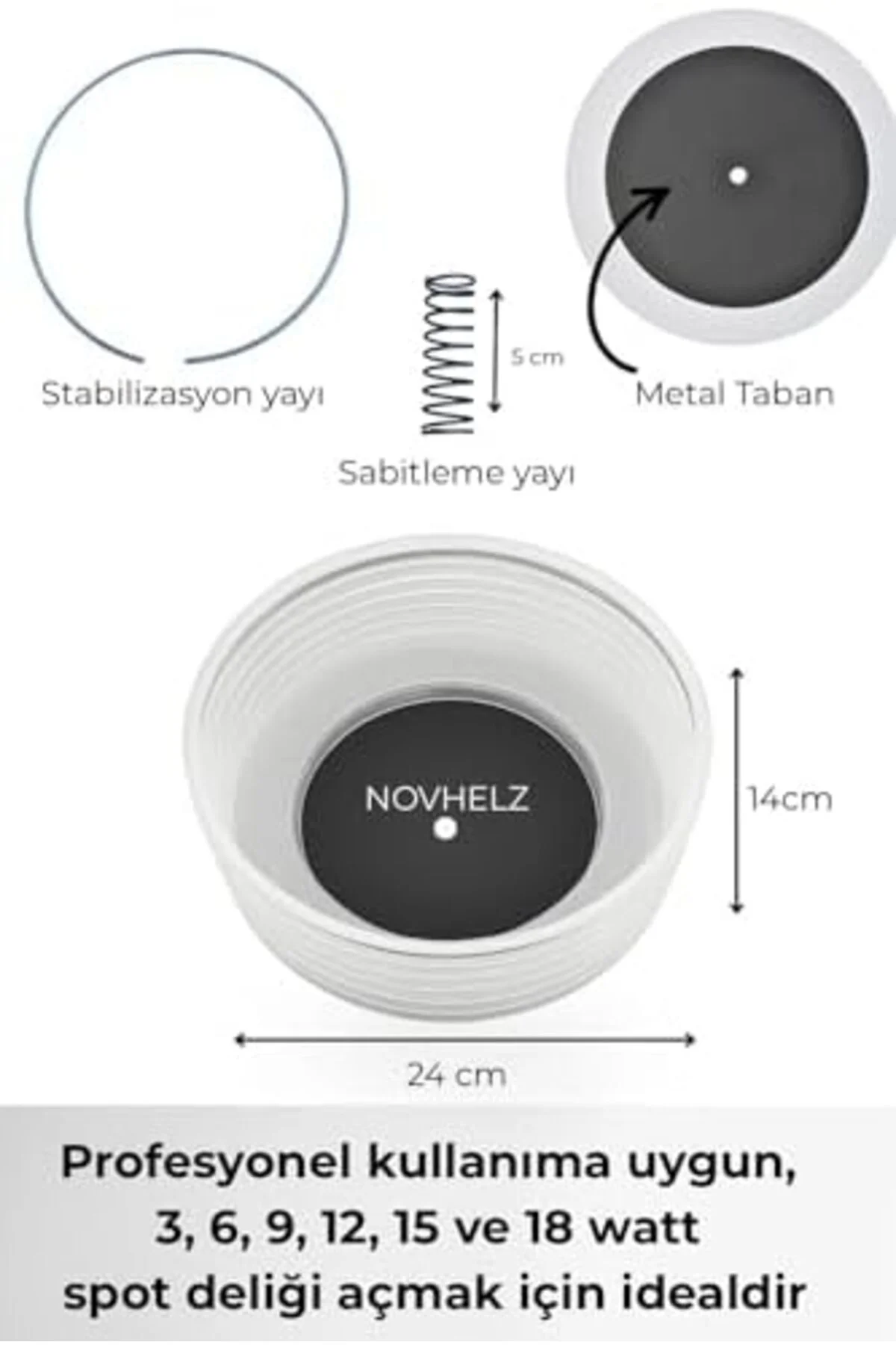 Cavless NOVHELZ VANTUZLU, KÖRÜKLÜ PANÇ TOZ TUTUCU 24 CM NOV21 1011919 Cavless NOVHELZ VANTUZLU, KÖRÜKLÜ PANÇ TOZ TUTUCU 24 CM NOV21 1011919