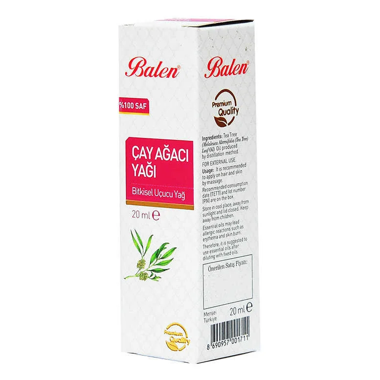 Çay Ağacı Yağı 20 ML Cam Şişe - %100 Saf Distilasyon Doğal Yağ Fiyatı, Yorumları ve Özellikleri