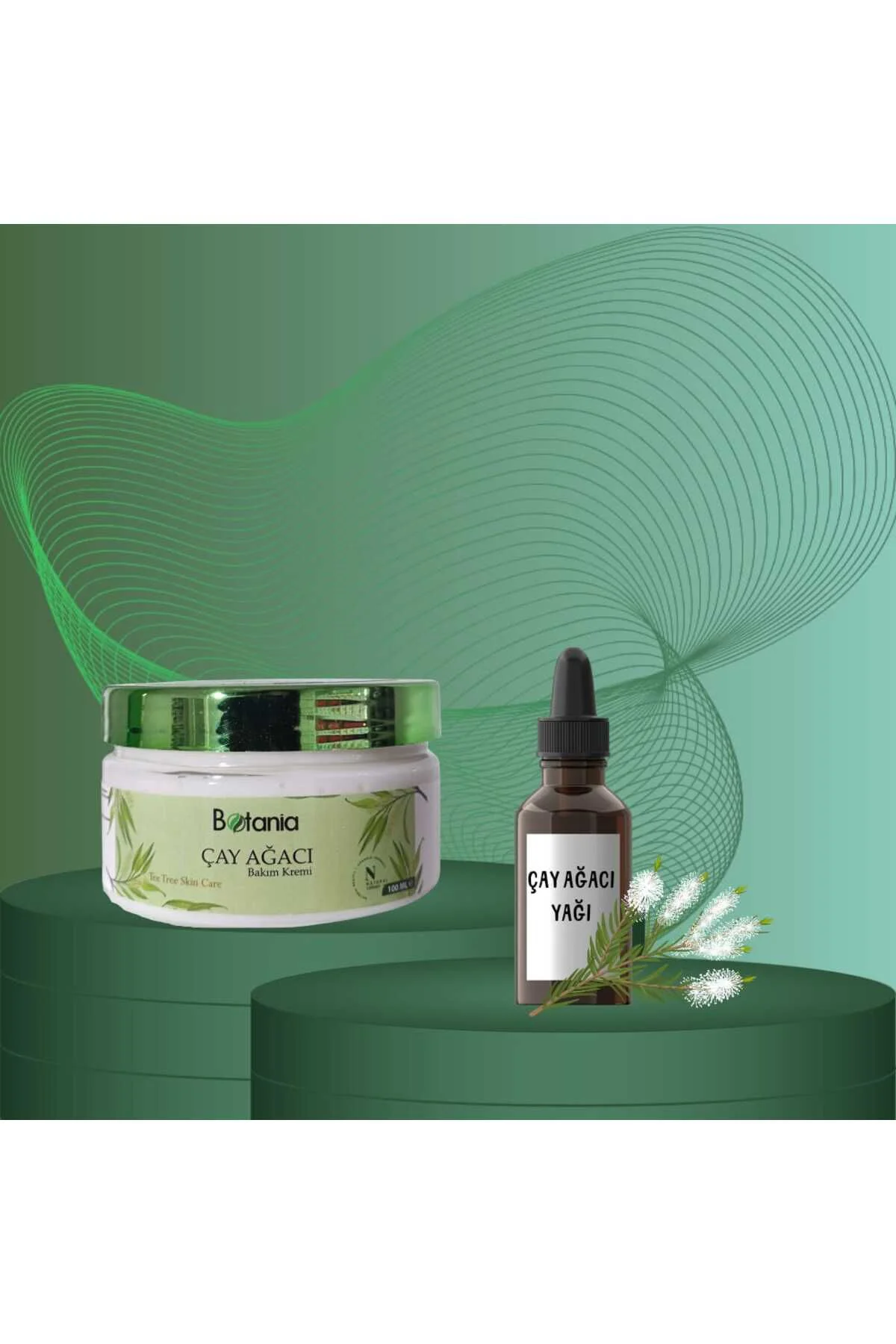 Çay Ağacı Yağı 20 ml ve Çay Ağacı Kremi 100 ml