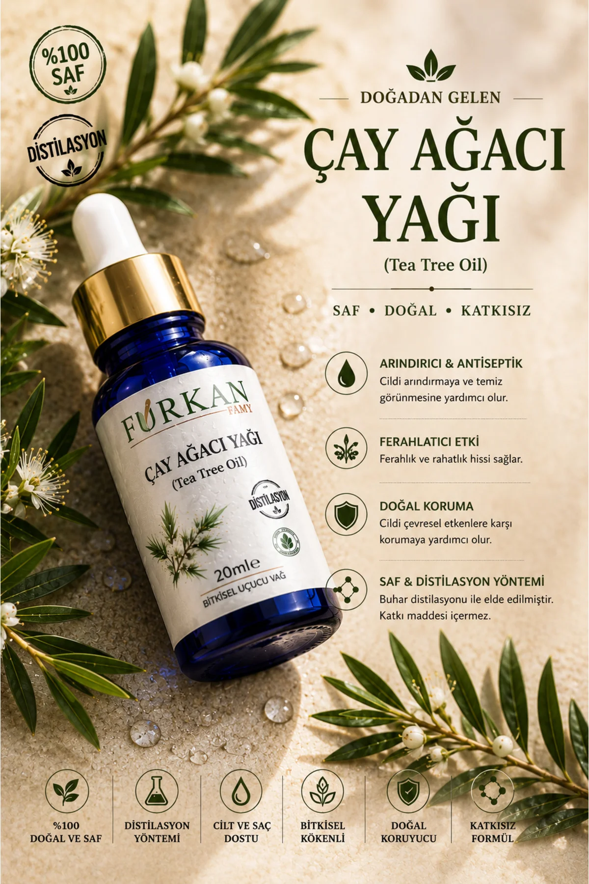 Çay Ağacı Yağı 20ml (Uçucu)