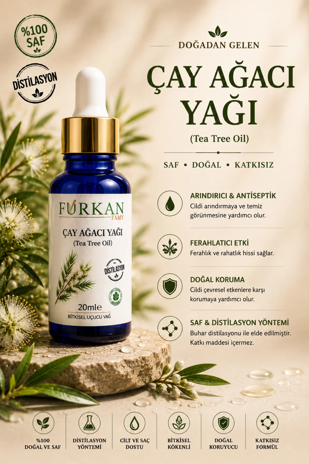 Çay Ağacı Yağı 20ml (Uçucu)