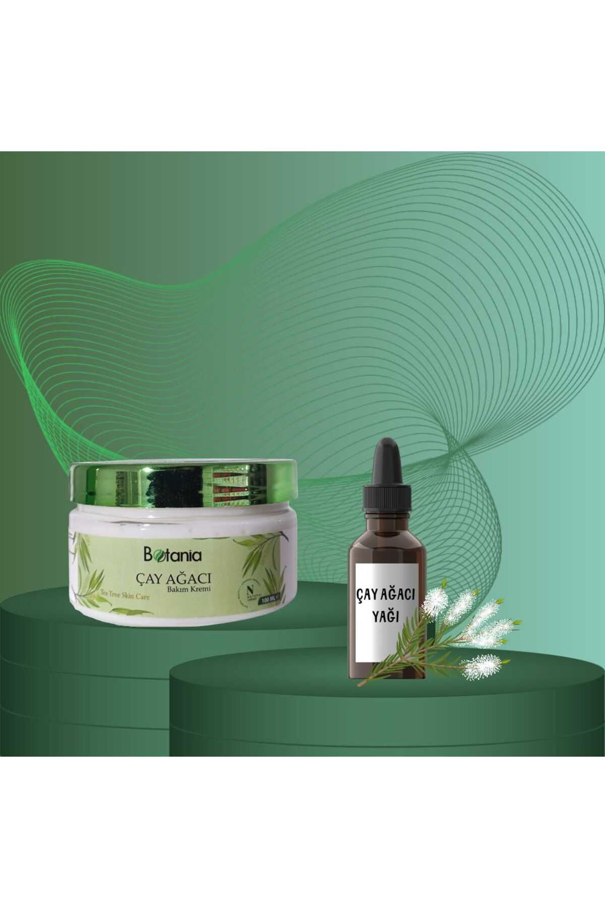 Çay Ağacı Yağı 20 ml ve Çay Ağacı Kremi 100 ml