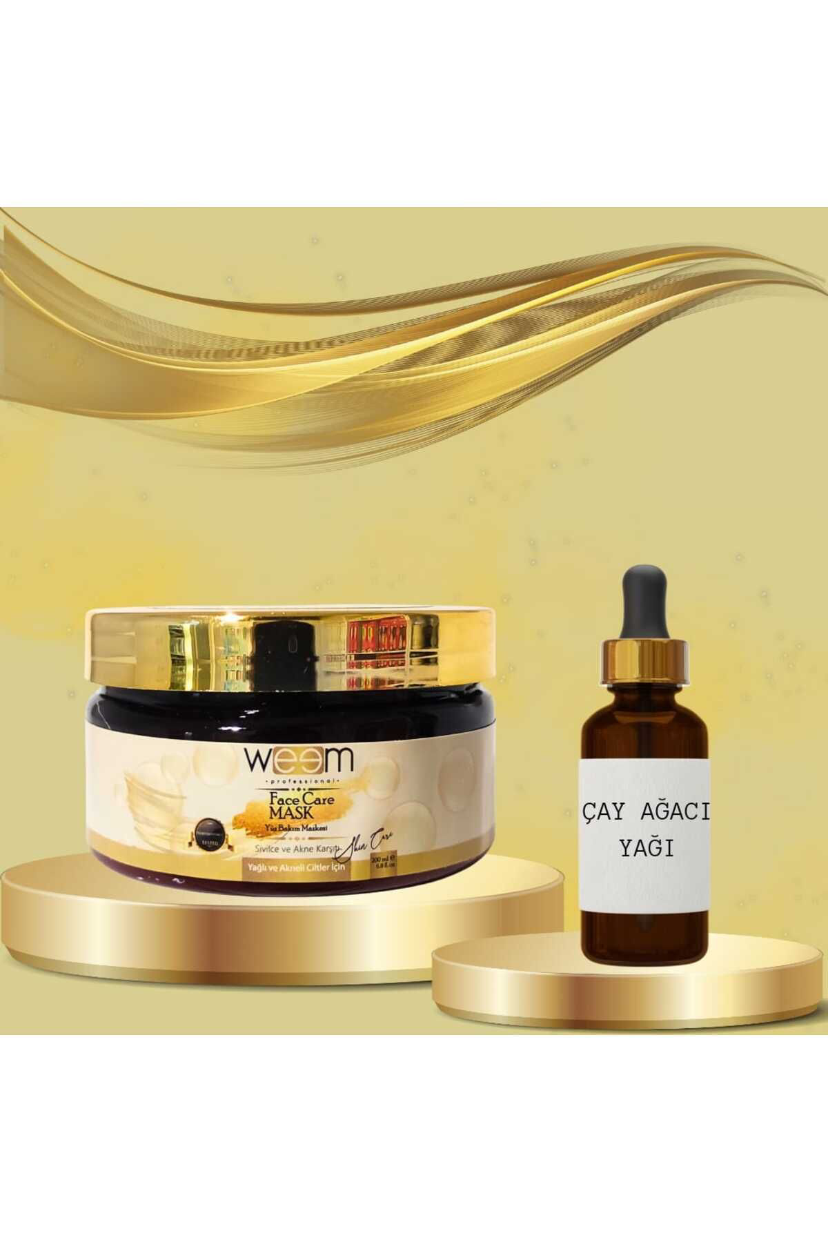 Çare Burada Çay Ağacı Yağı 20 Ml + Sivilce Ve Akne Karşıtı Yüz Bakım Maskesi