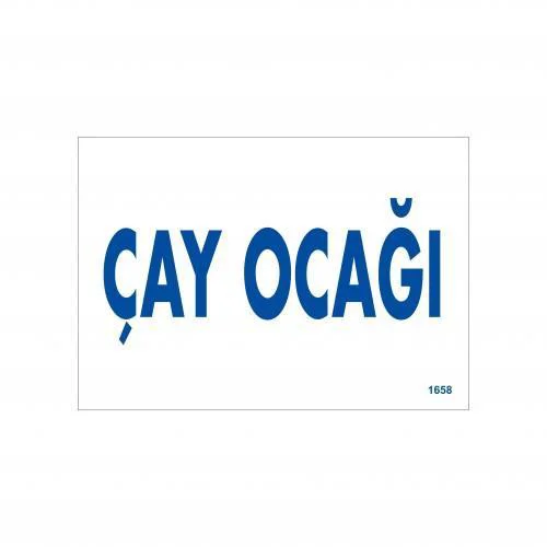 Çay ağı Uyarı Levhası 17,5x25 KOD:1658