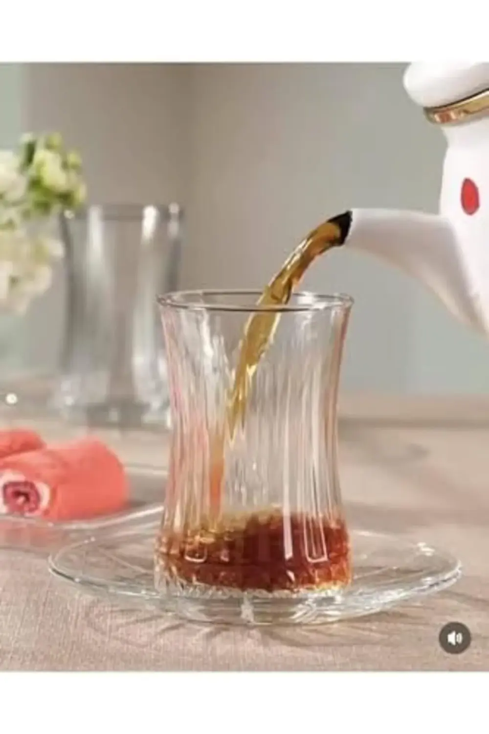 Çay Bardağı Çay Takımı Seti 12 Parça Çay Seti 6 Kişilik FAYA00000