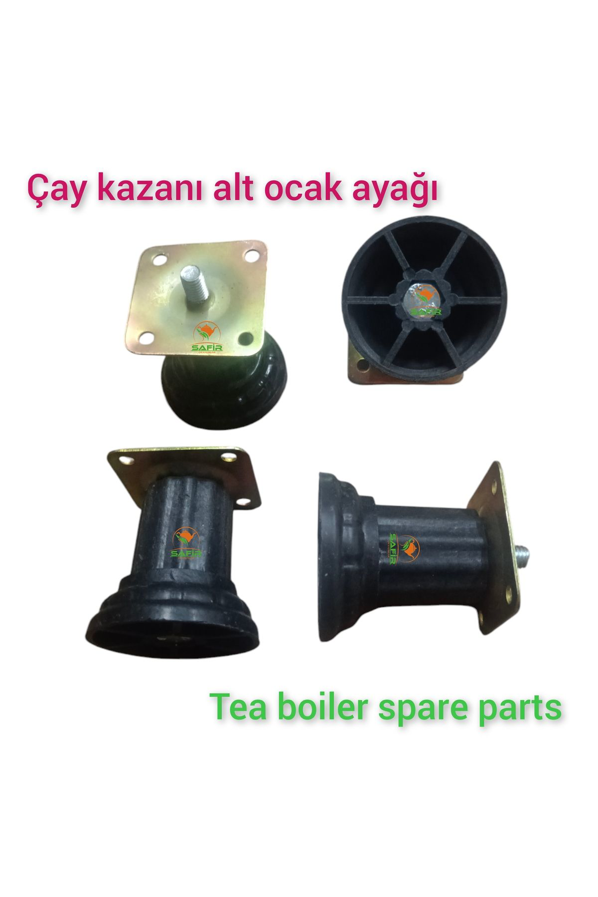 Safir Çay Kazanlari Çay Kazani Ayaği Alt Ocak İçin 4 Adet Yükseklik Ayarli Ayak. Safi