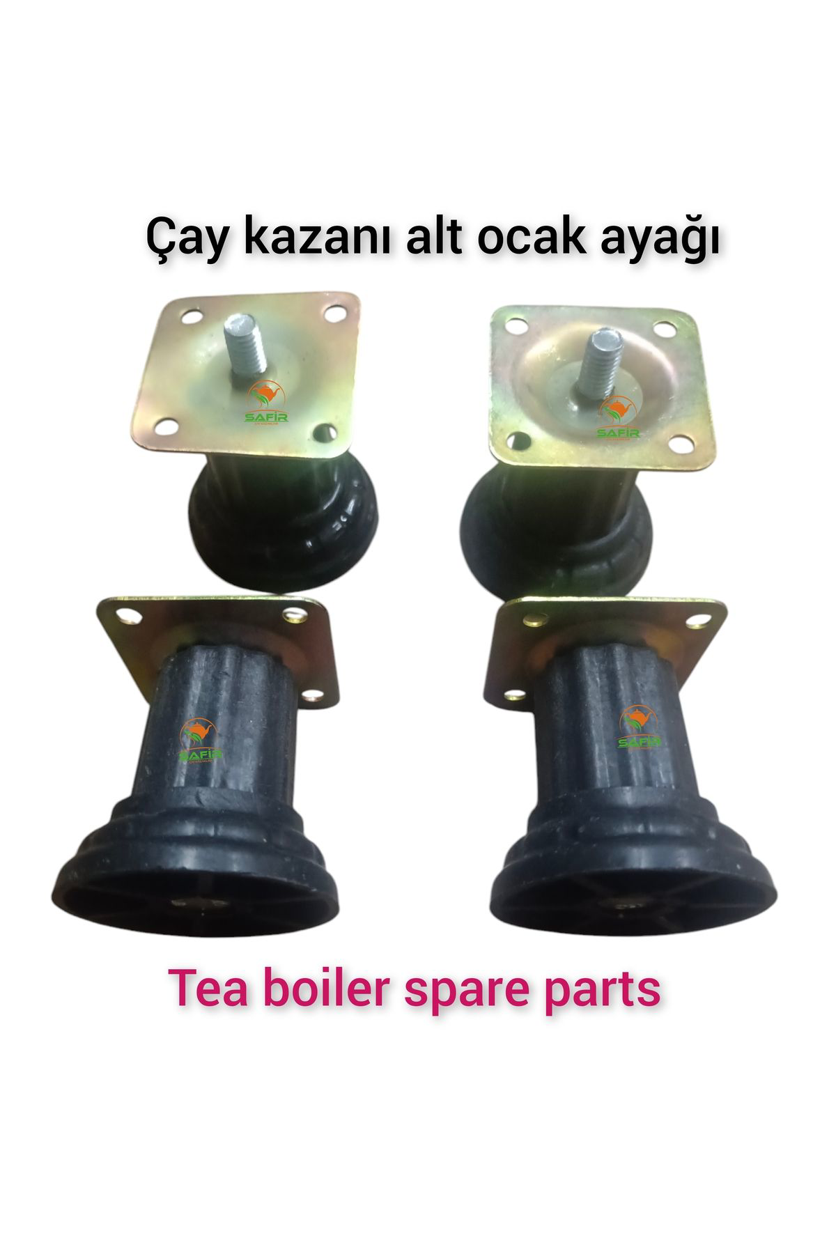 Safir Çay Kazanlari Çay Kazani Ayaği Alt Ocak İçin 4 Adet Yükseklik Ayarli Ayak. Safi
