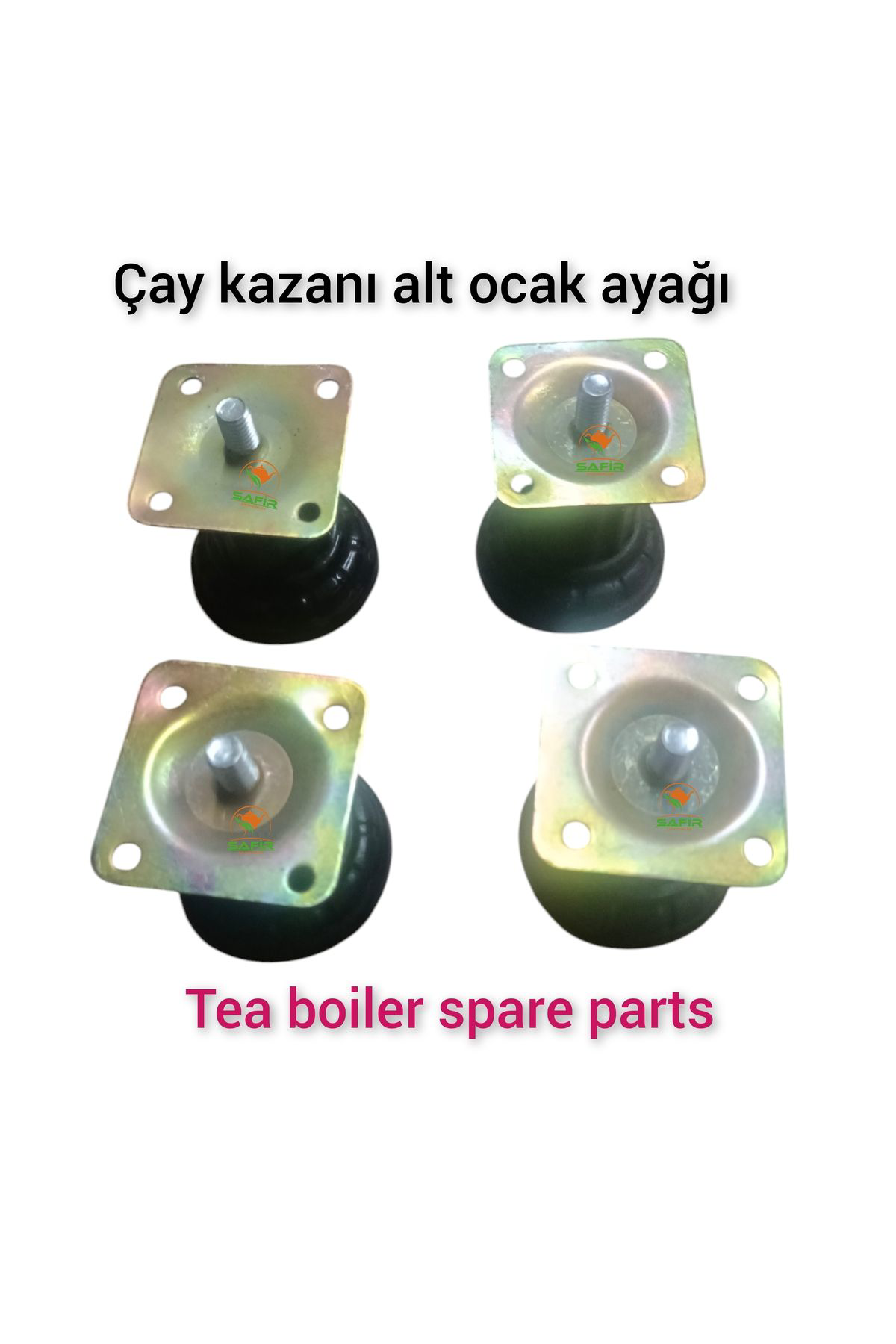 Safir Çay Kazanlari Çay Kazani Ayaği Alt Ocak İçin 4 Adet Yükseklik Ayarli Ayak. Safi