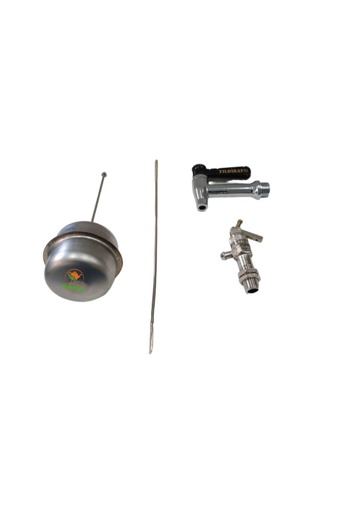 Safir Çay Kazanı Musluğu Paslanmaz Musluk + Çay Kazanı Şamandırası Ve F