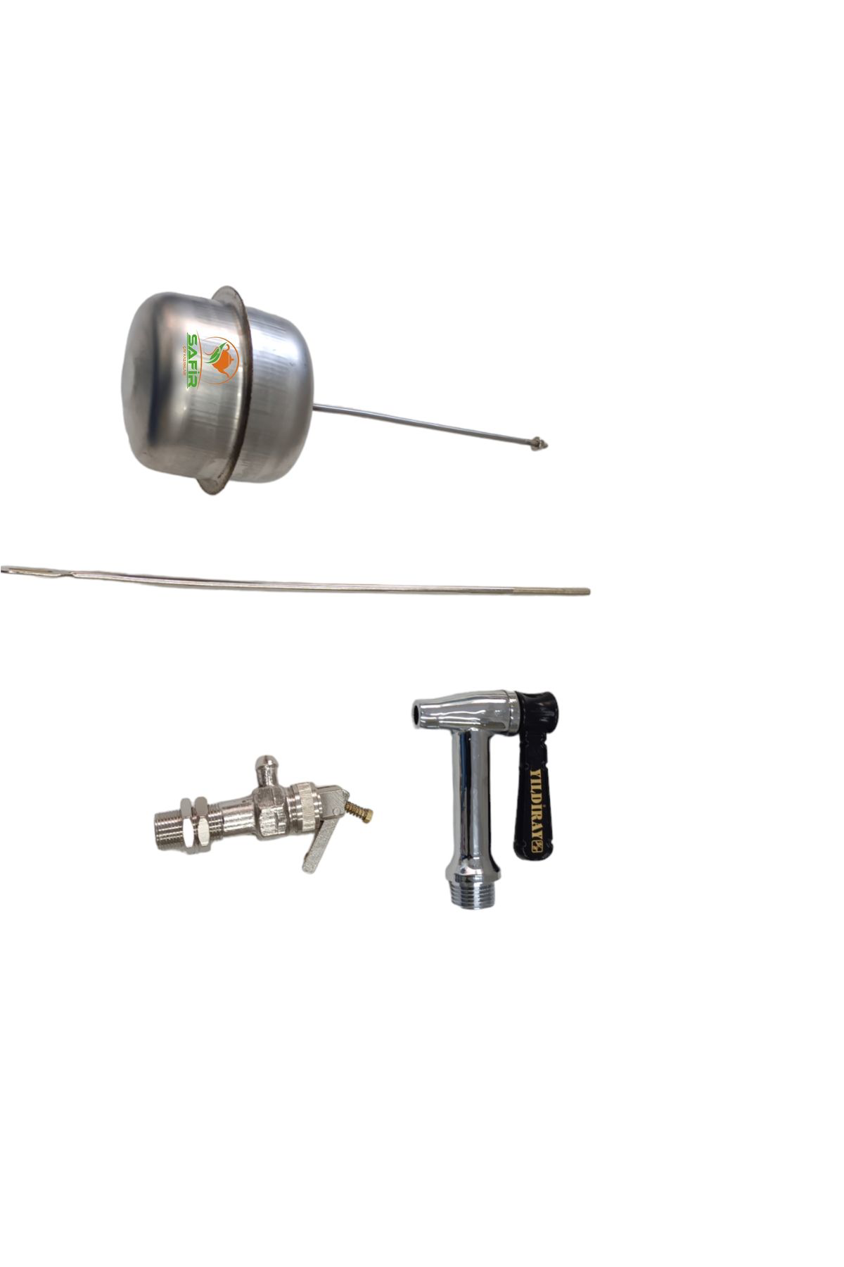 Safir Çay Kazanı Musluğu Paslanmaz Musluk + Çay Kazanı Şamandırası Ve F