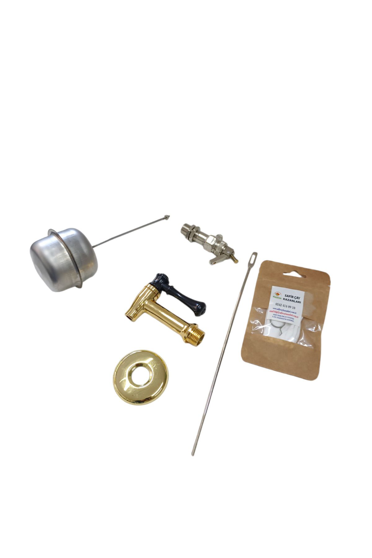 Çay Kazanı Ocağı Bakır kaplamalı Musluğu + Şamandıra + Flatör Sis