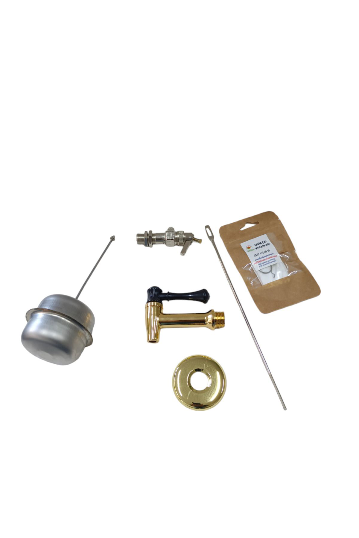 Çay Kazanı Ocağı Bakır kaplamalı Musluğu + Şamandıra + Flatör Sis