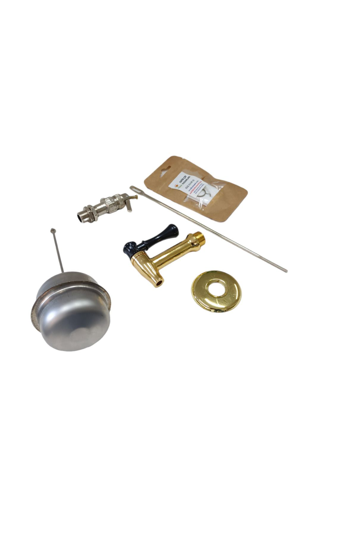 Çay Kazanı Ocağı Bakır kaplamalı Musluğu + Şamandıra + Flatör Sis