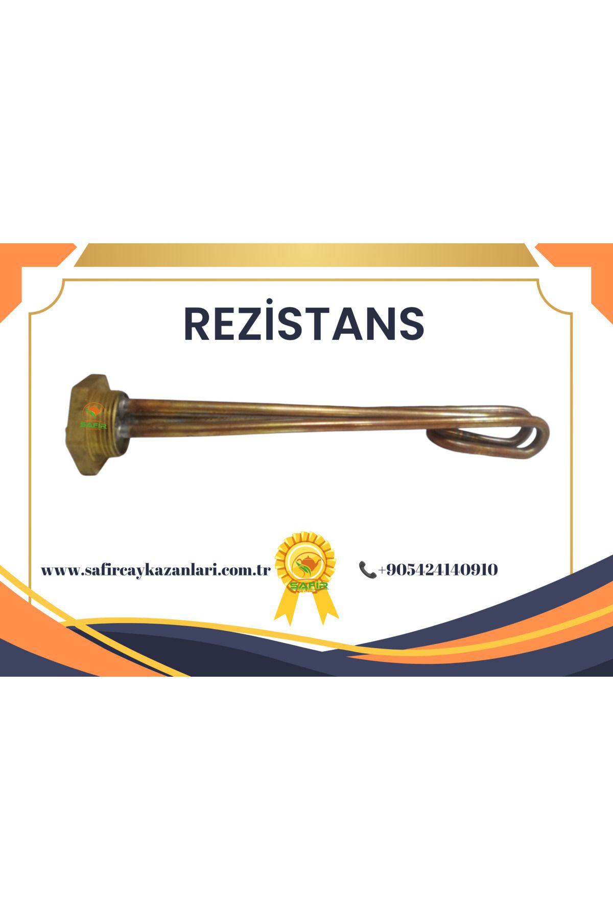 Çay Kazanı Rezistansı Kıvrımlı Topuz Rezistans Çay Semaveri Rezis