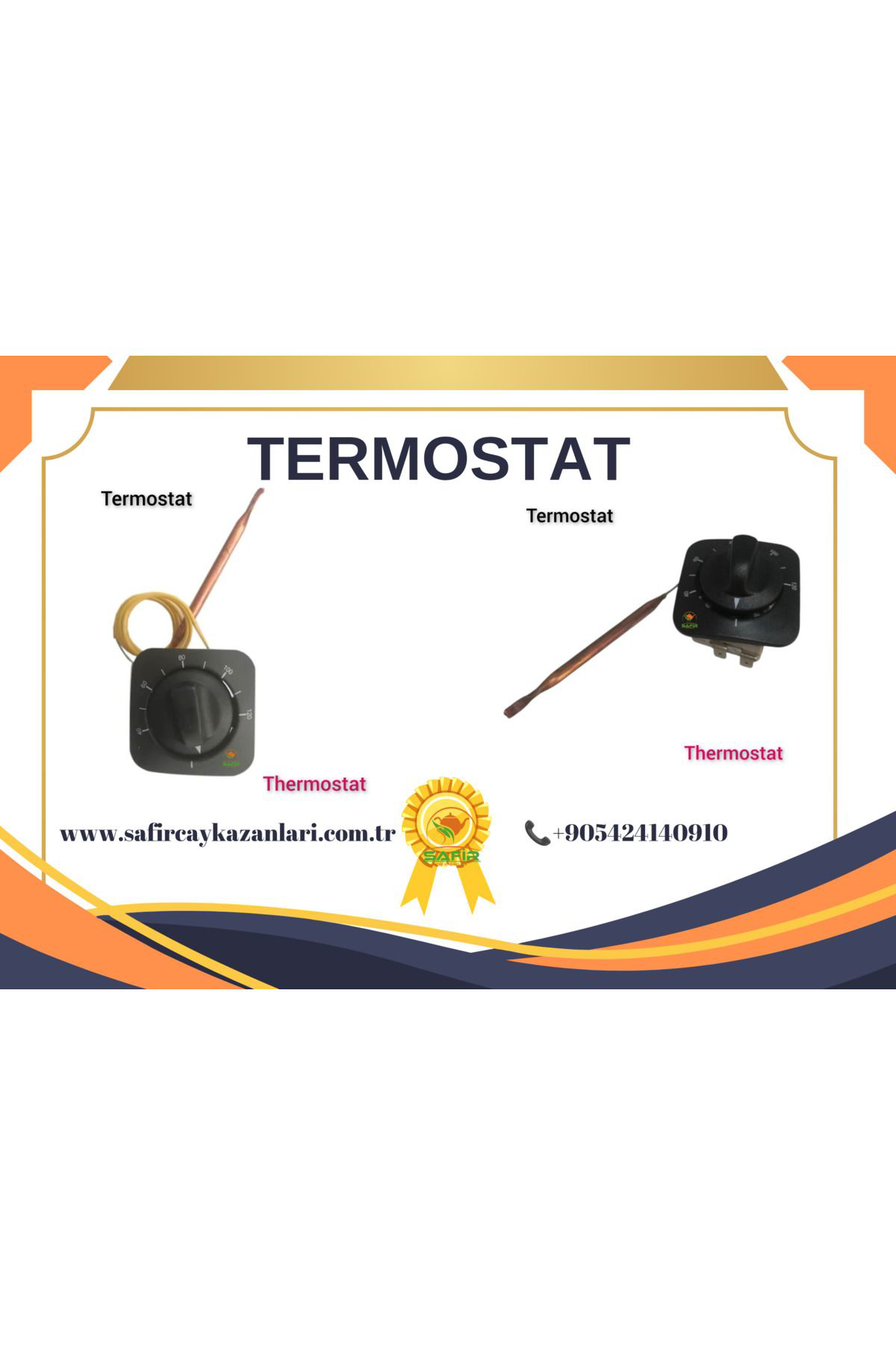 Pakkens Çay Kazanı Termostatı Çay Makinesi Termostatı Çay Ocağı Termostat