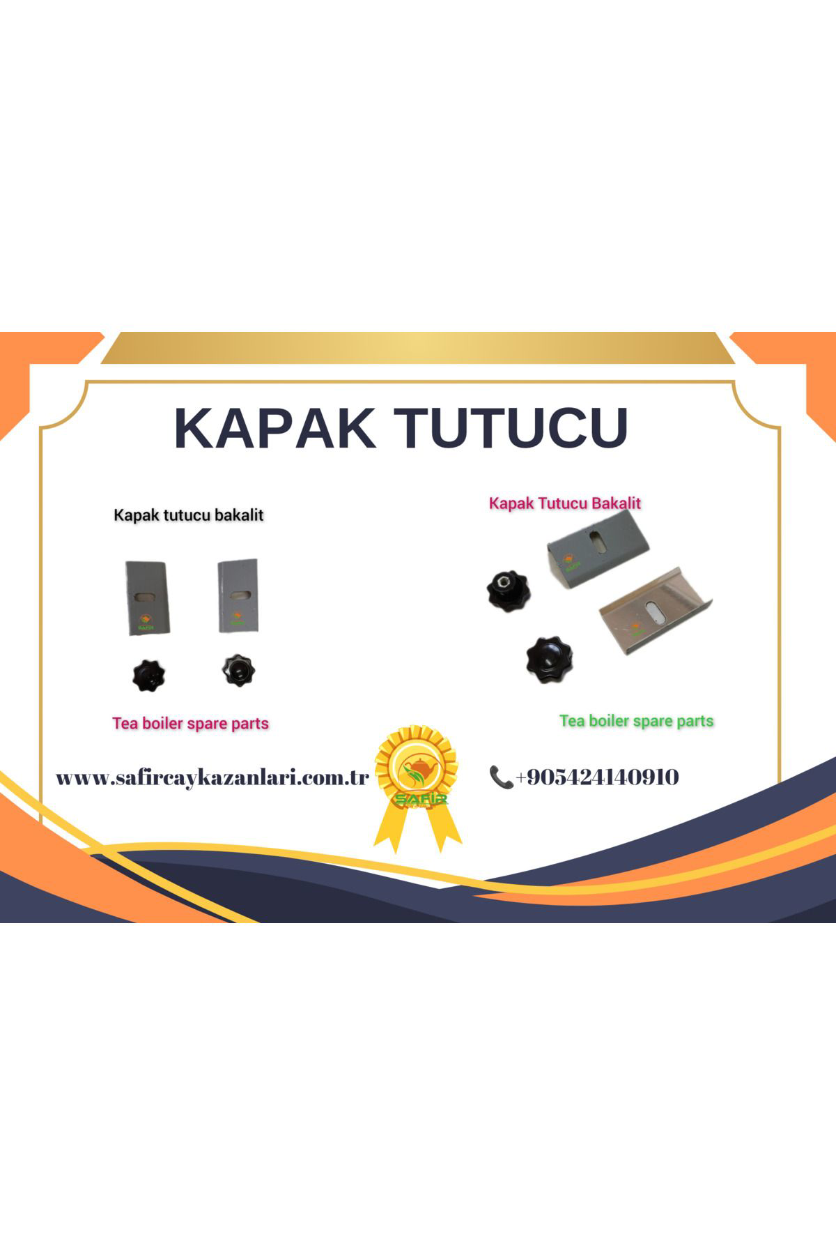 Çay Kazanı Üst Kapak Tutucuları Mandal Ve Bakalit Çay Ocağı Üst K