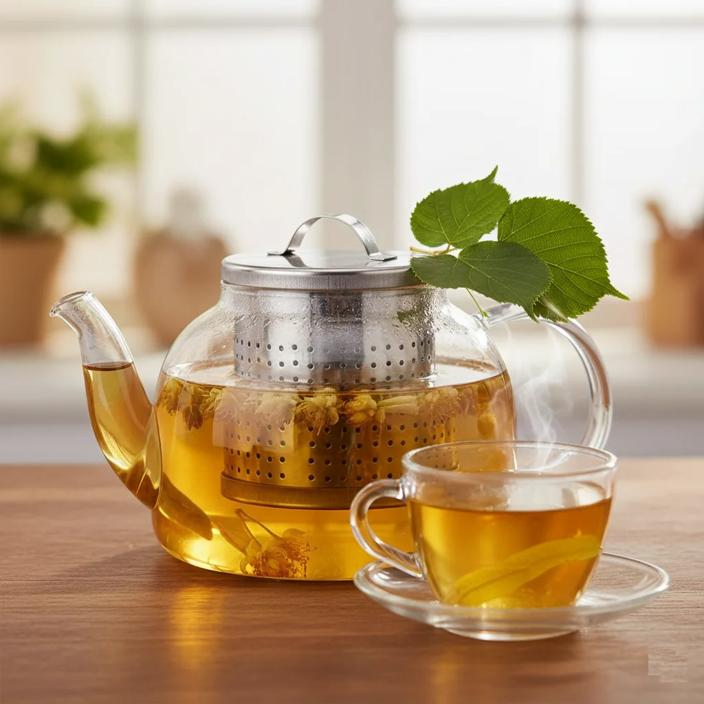 Çay Süzgeci Büyük Boy Paslanmaz Çelik Demlik İçi Çay Süzgeci Geniş Hacimli ve Dalı