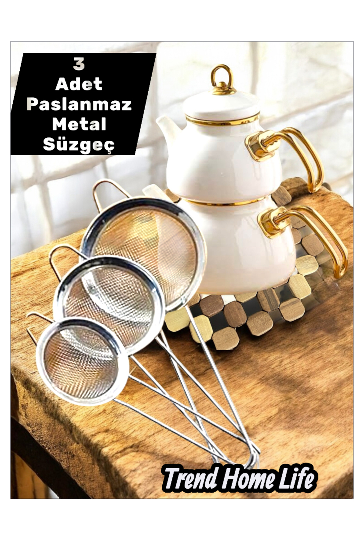 Çay Süzgeci Paslanmaz Metal Çay Süzgeci Bitki Çayı Demleme Süzgeç