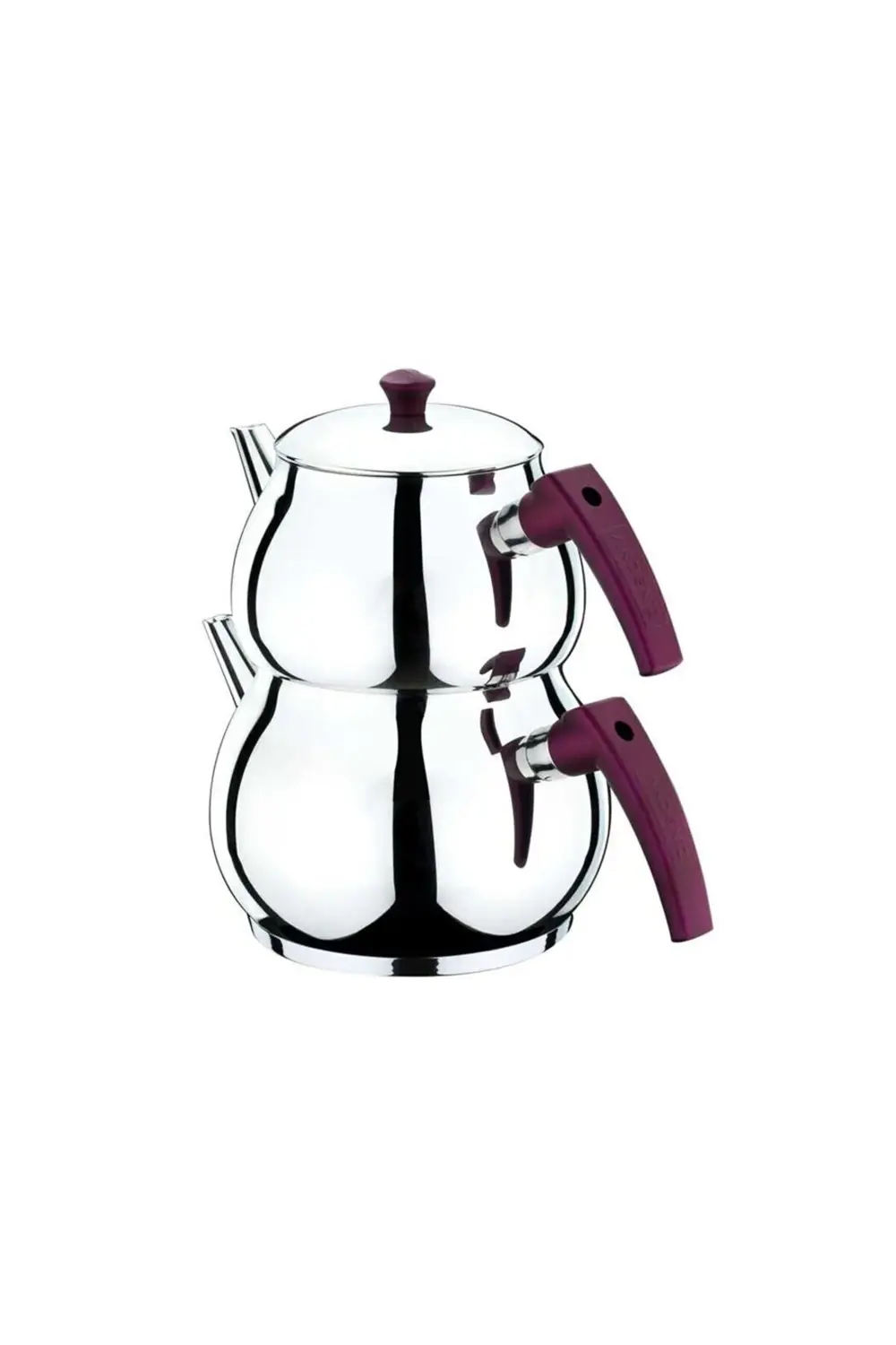 Çaydanlık Takımı Küre Orta Boy Soft Şiraz Bakalit Kulp