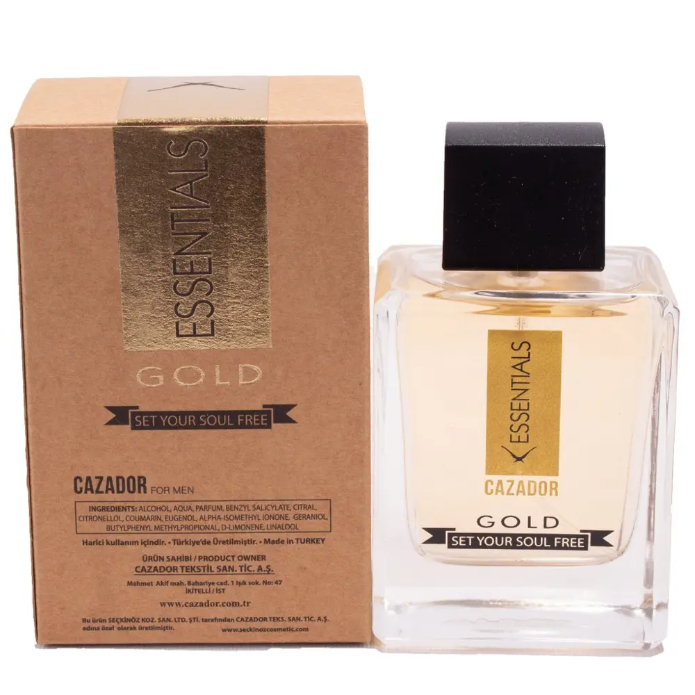 Cazador CAZ 9556 Esential Gold 100 Cl EDT Erkek Parfüm Gold