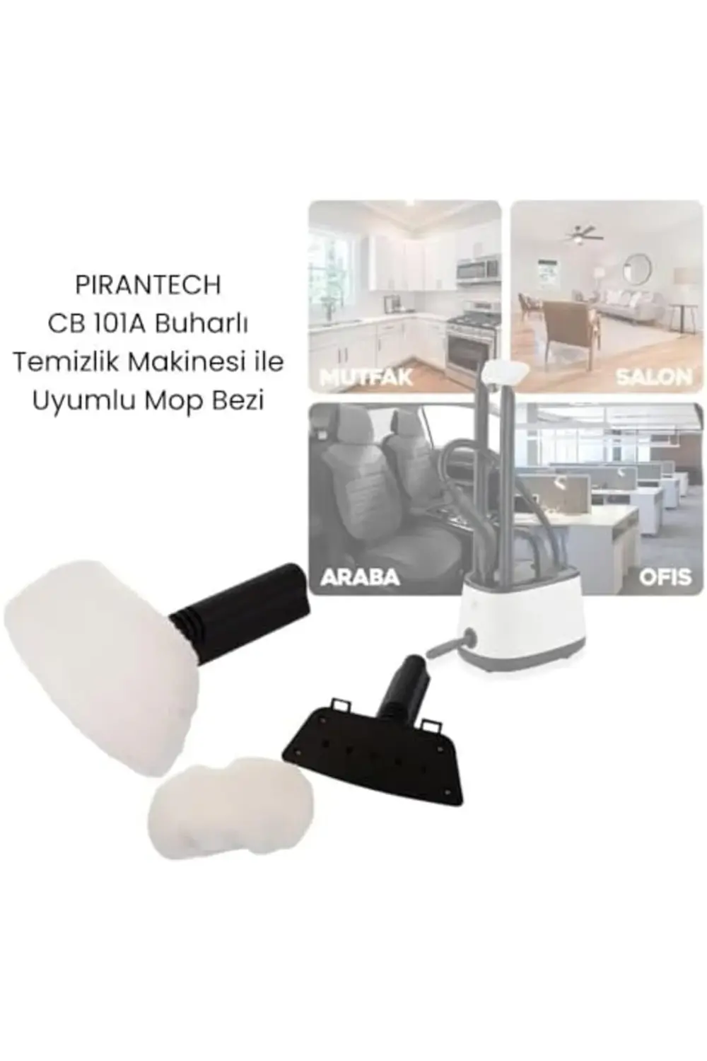 CB 101A Buhar Makinesi ile Uyumlu Mop Bezi 2'li 1171935