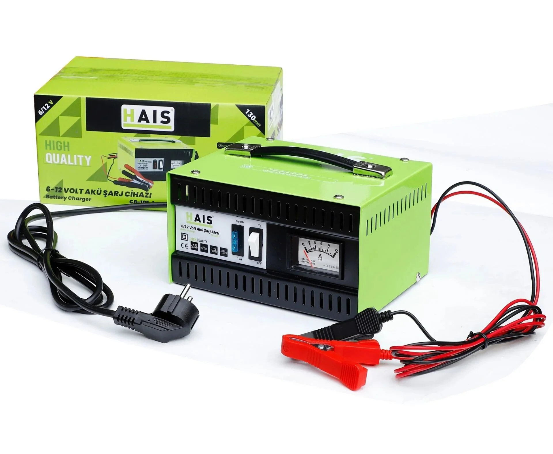 CB-10E-1   Hais 6-12V 7A Akü Şarj Cihazı 130W