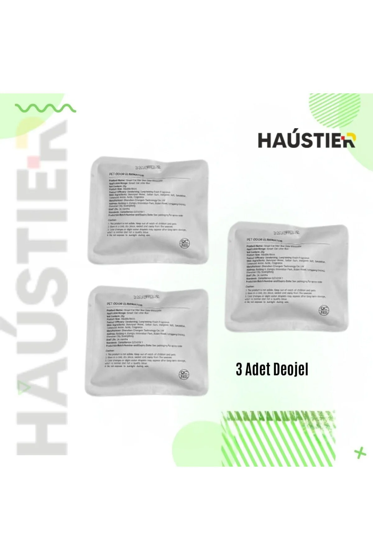 CB001/CB002 Akıllı Kedi Tuvaletleri Için Deojel Çöp Haznesi Koku 