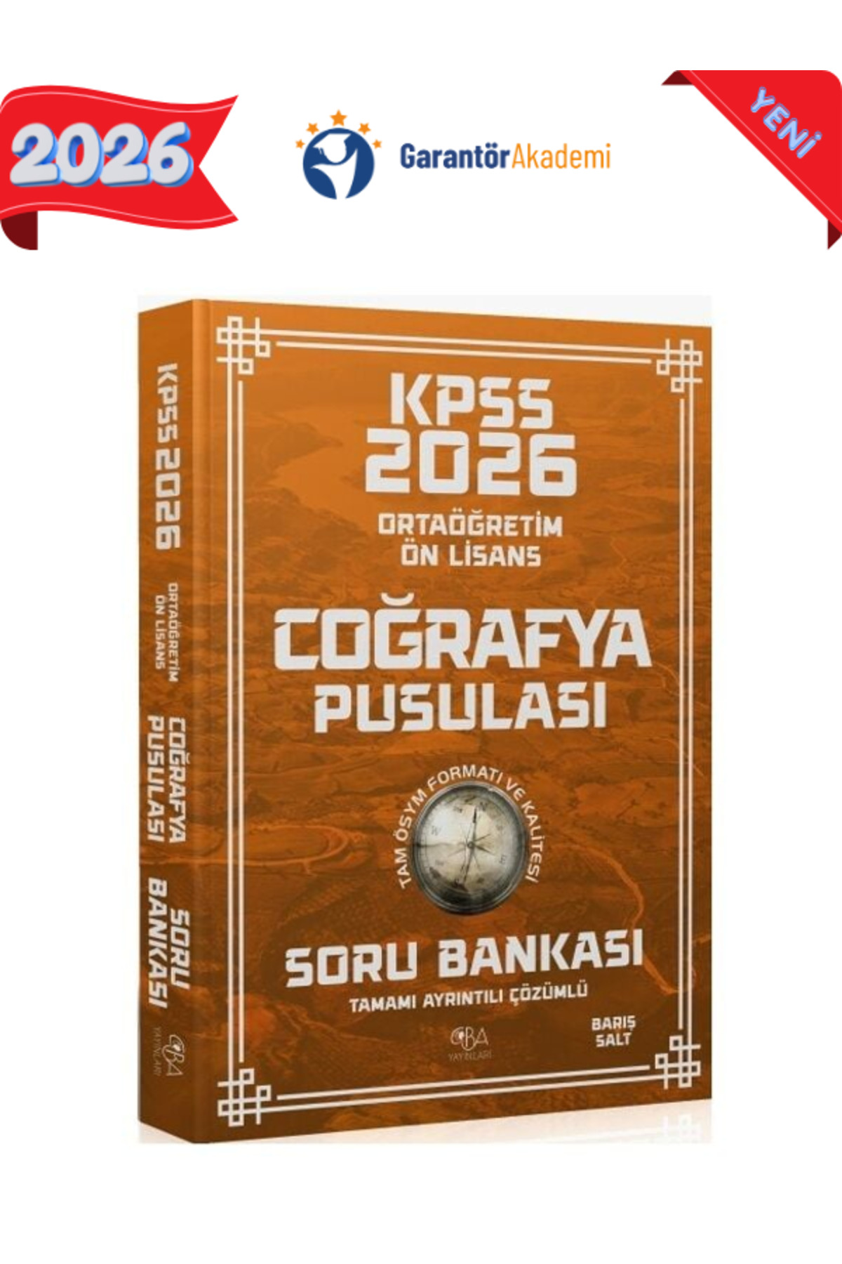 CBA 2026 Bas. KPSS Lise Ortaöğretim Ön Lisans Coğrafya Pusulası S