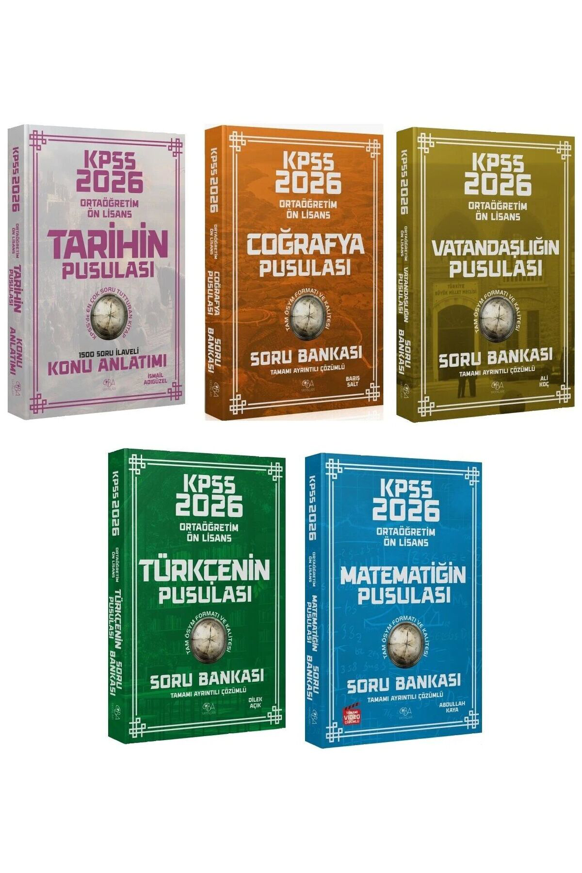 CBA 2026 Bas. KPSS Lise Ortaöğretim Ön Lisans Pusulası Soru Banka