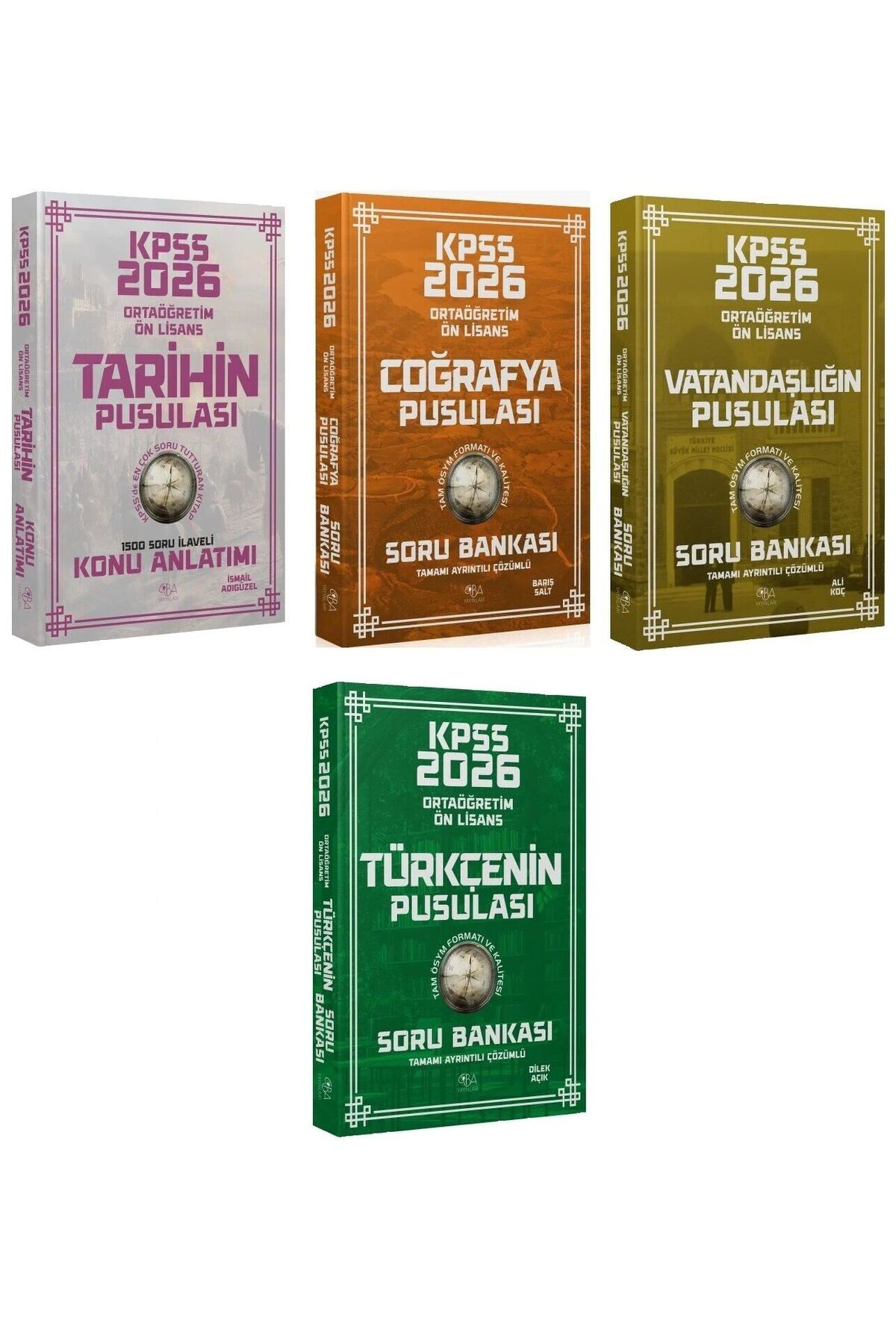 CBA 2026 KPSS Lise Ortaöğretim Ön Lisans Tarih + Coğrafya+Vatanda