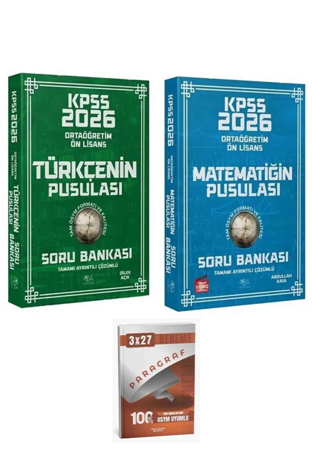 CBA + Anla Kazan 2026 KPSS Lise Ortaöğretim Ön Lisans Türkçe + Ma