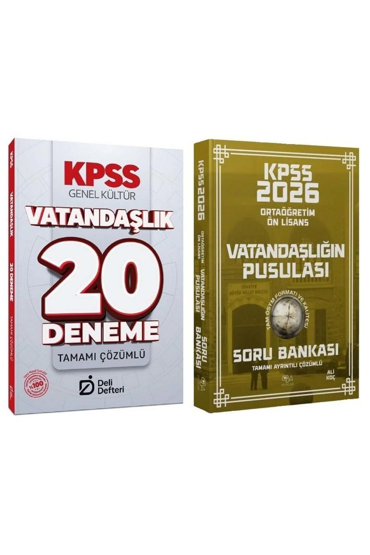 CBA + Deli Defteri 2026 KPSS Lise Ortaöğretim Ön Lisans Vatandaşl