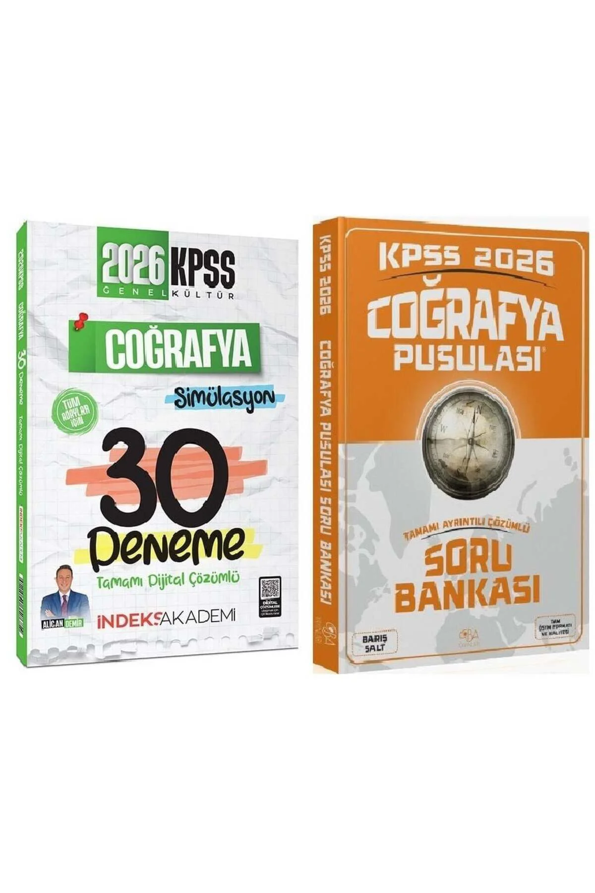 CBA + İndeks 2026 KPSS Coğrafya Pusulası Soru Bankası + 30 Deneme