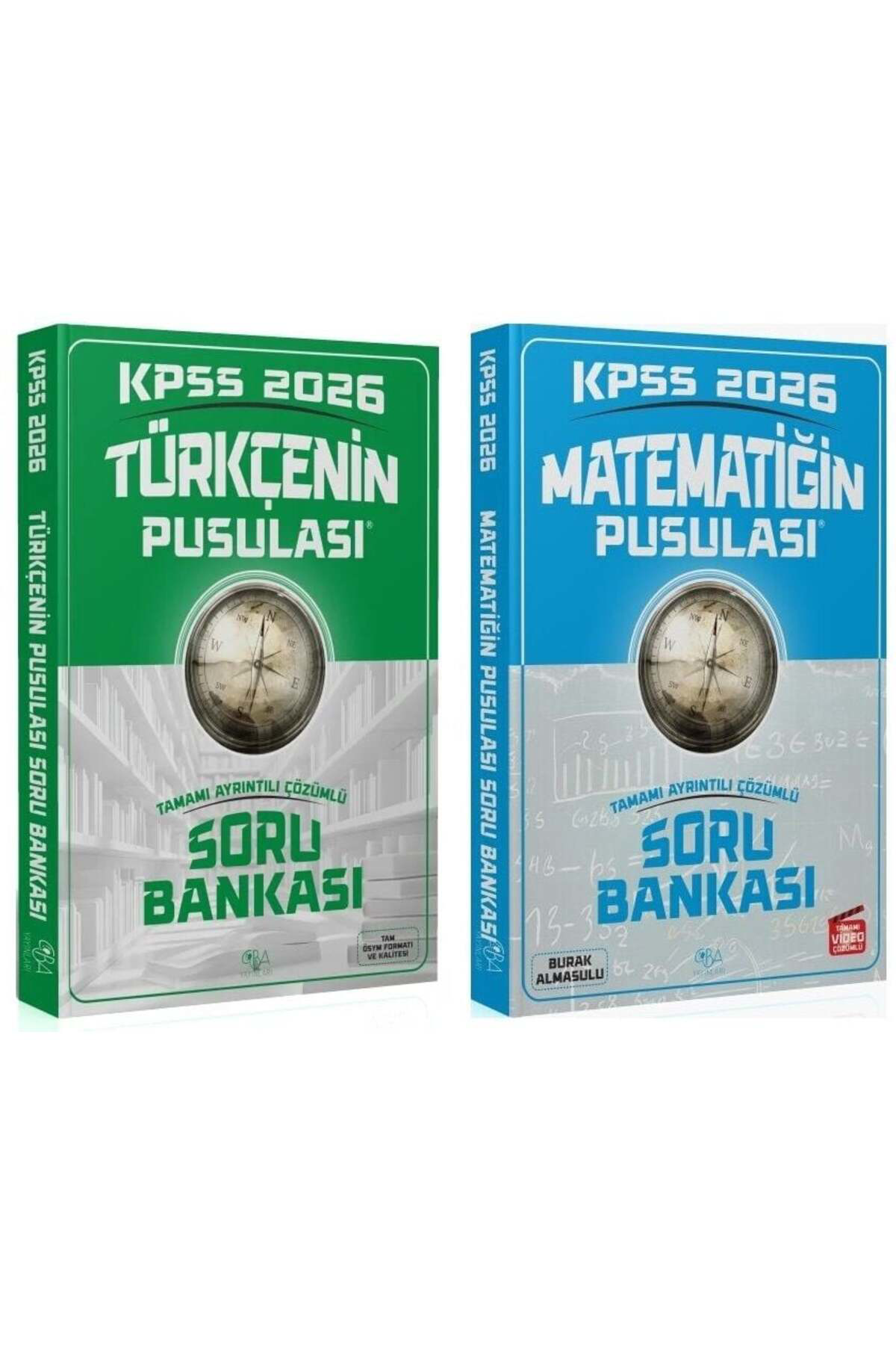 CBA Yayınları 2026 Baskı KPSS Türkçe + Matematik Pusulası Soru Ba
