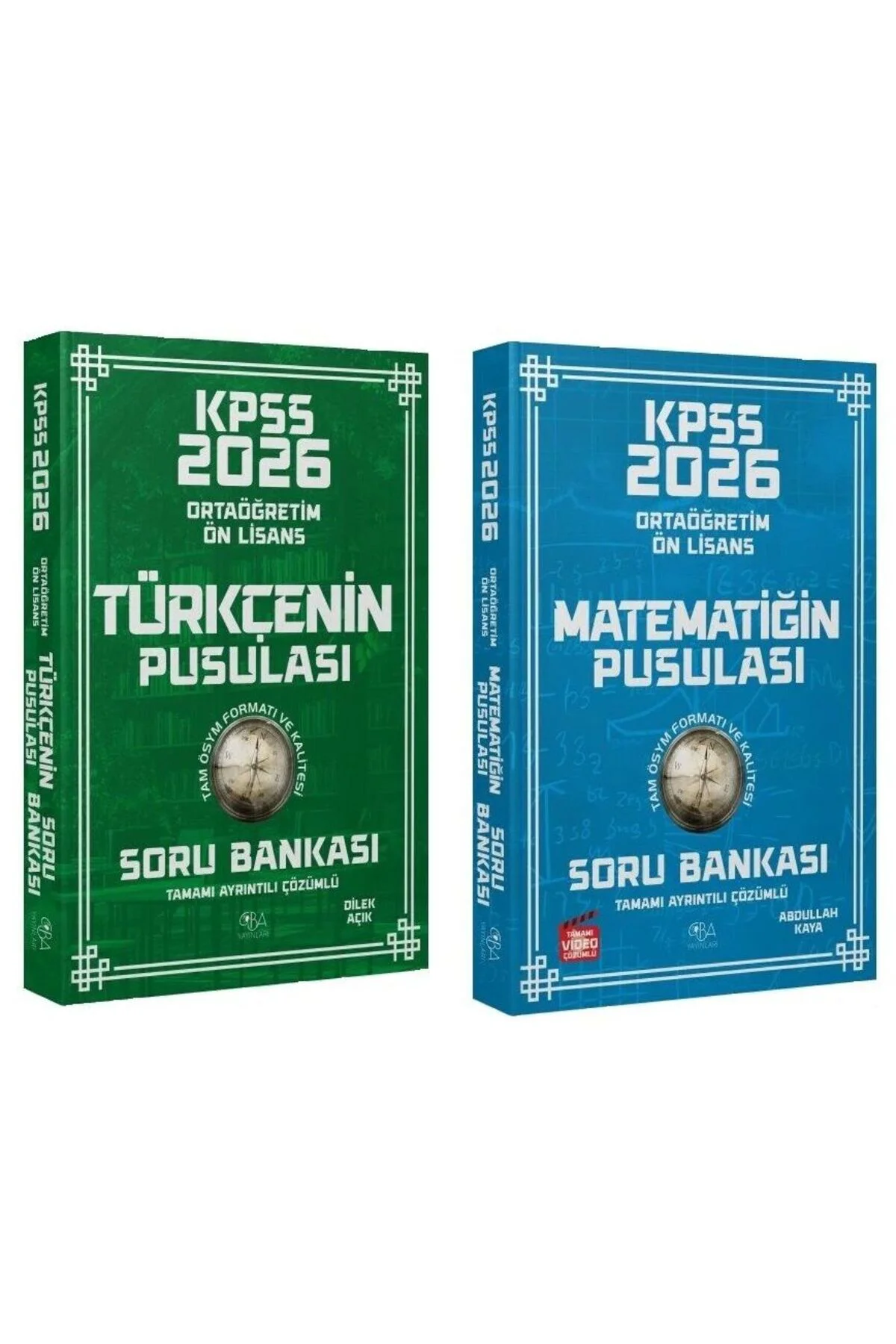 CBA Yayınları 2026 KPSS Lise Ortaöğretim Ön Lisans Türkçe + Matem