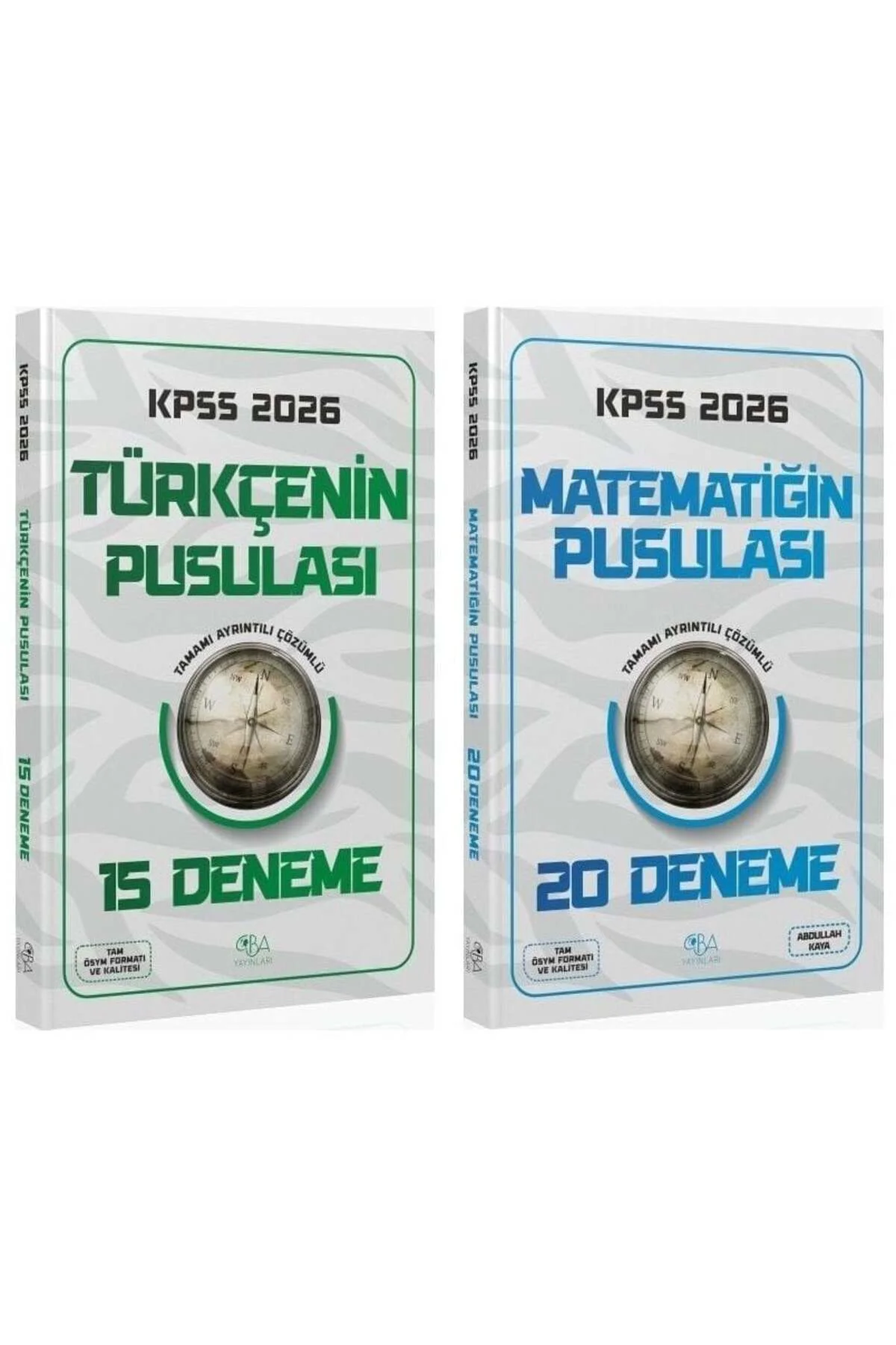 CBA Yayınları 2026 KPSS Türkçe + Matematik Pusulası 35 Deneme 2 l