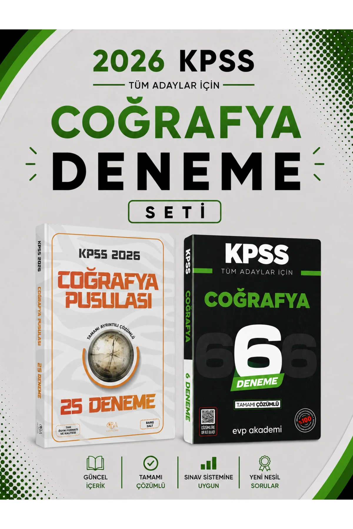 CBA Yayınları 2026 KPSS Coğrafya 25 Deneme & KPSS Coğrafya 6 Deneme Seti