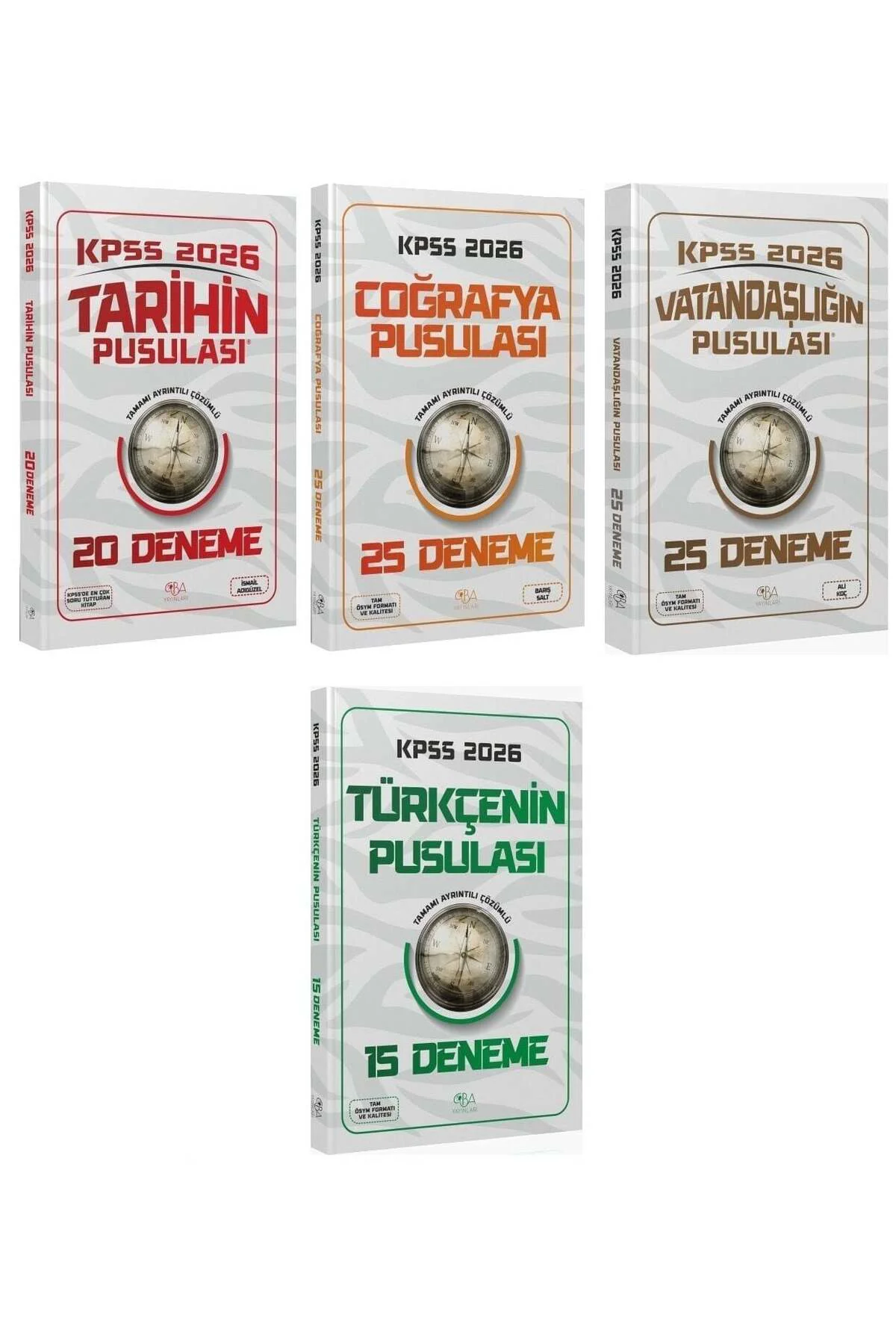 CBA Yayınları 2026 KPSS Tarih + Coğrafya + Vatandaşlık + Türkçe P