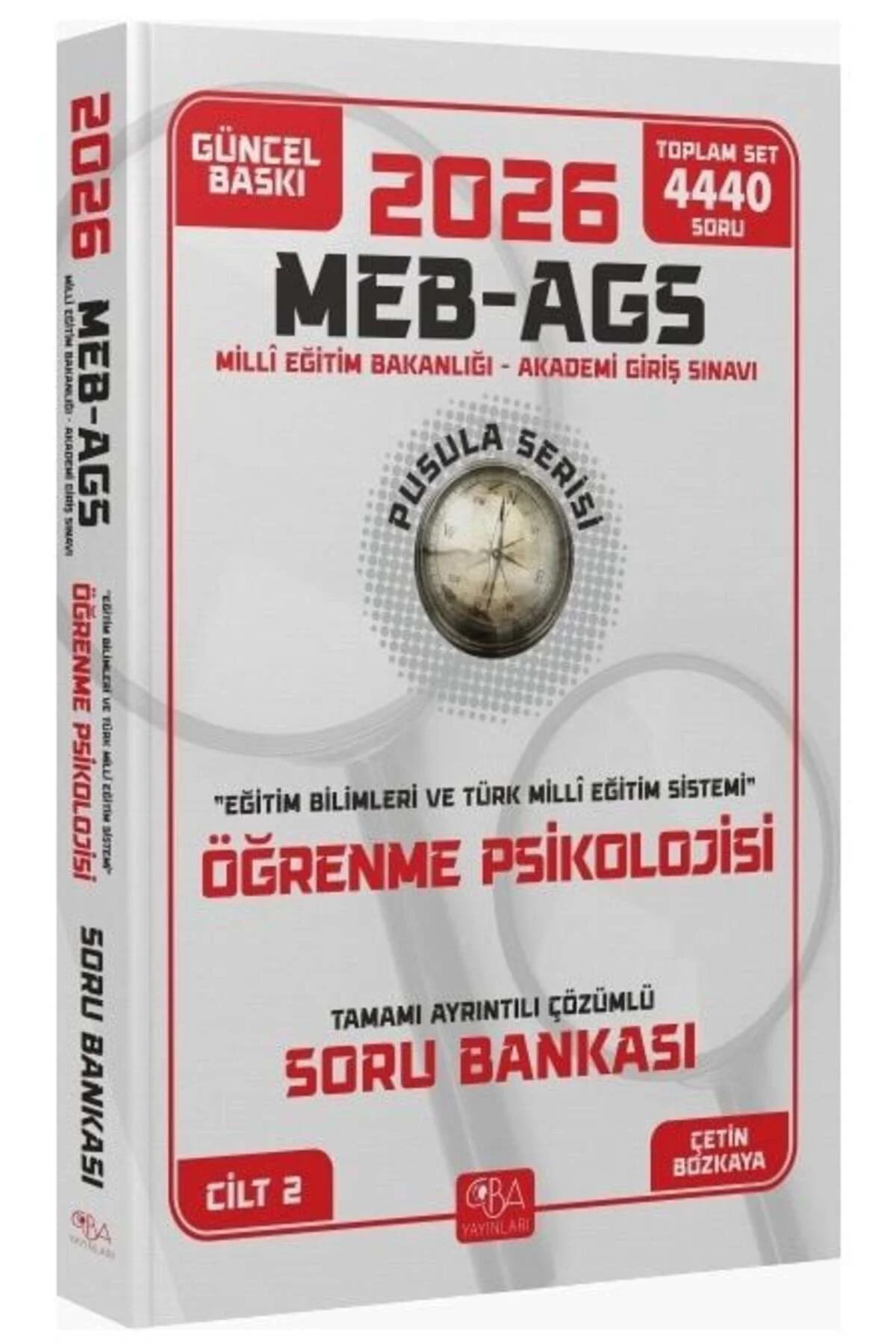 CBA Yayınları 2026 MEB-AGS Eğitim Bilimleri Öğrenme Psikolojisi S