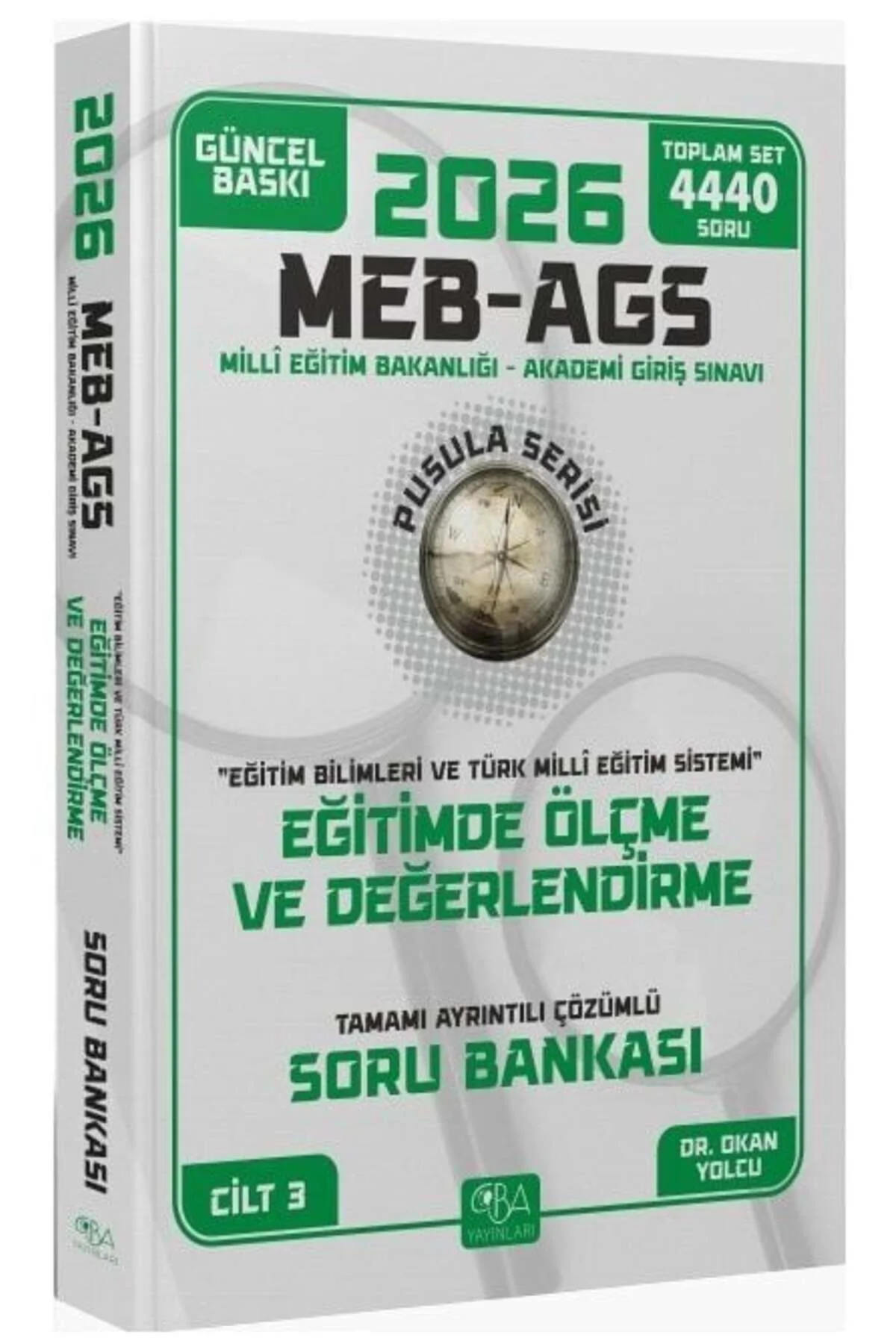 CBA Yayınları 2026 MEB-AGS Eğitim Bilimleri Eğitimde Ölçme ve Değ