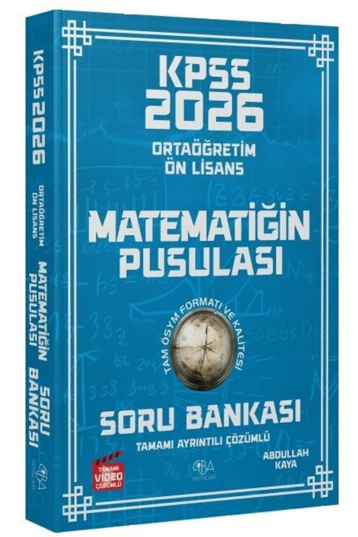 Cba Akademi Cba Yayinlari 2026 Kpss Lise Ortaöğretim Ön Lisans Matematik Mate