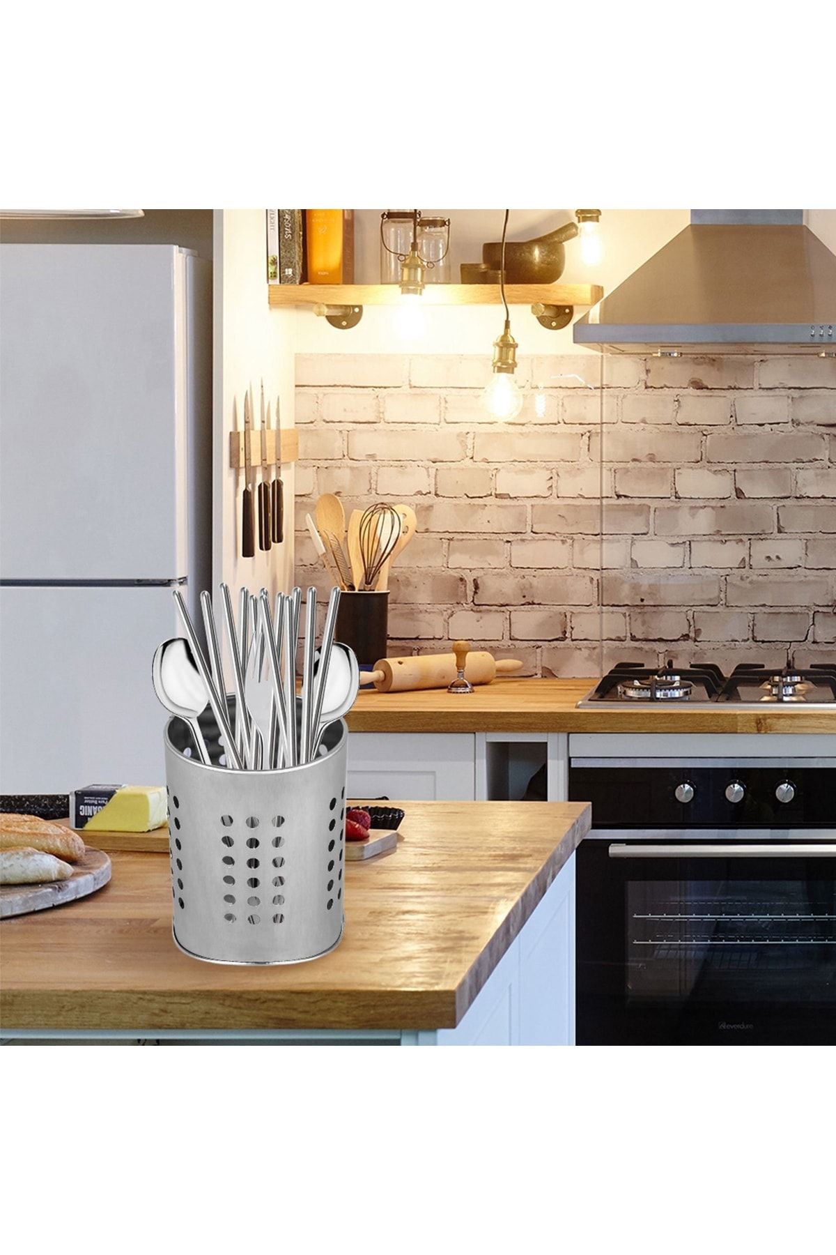 Homecare C.Beneventi Paslanmaz Çelik Mutfak Gereçleri Organizer 716543