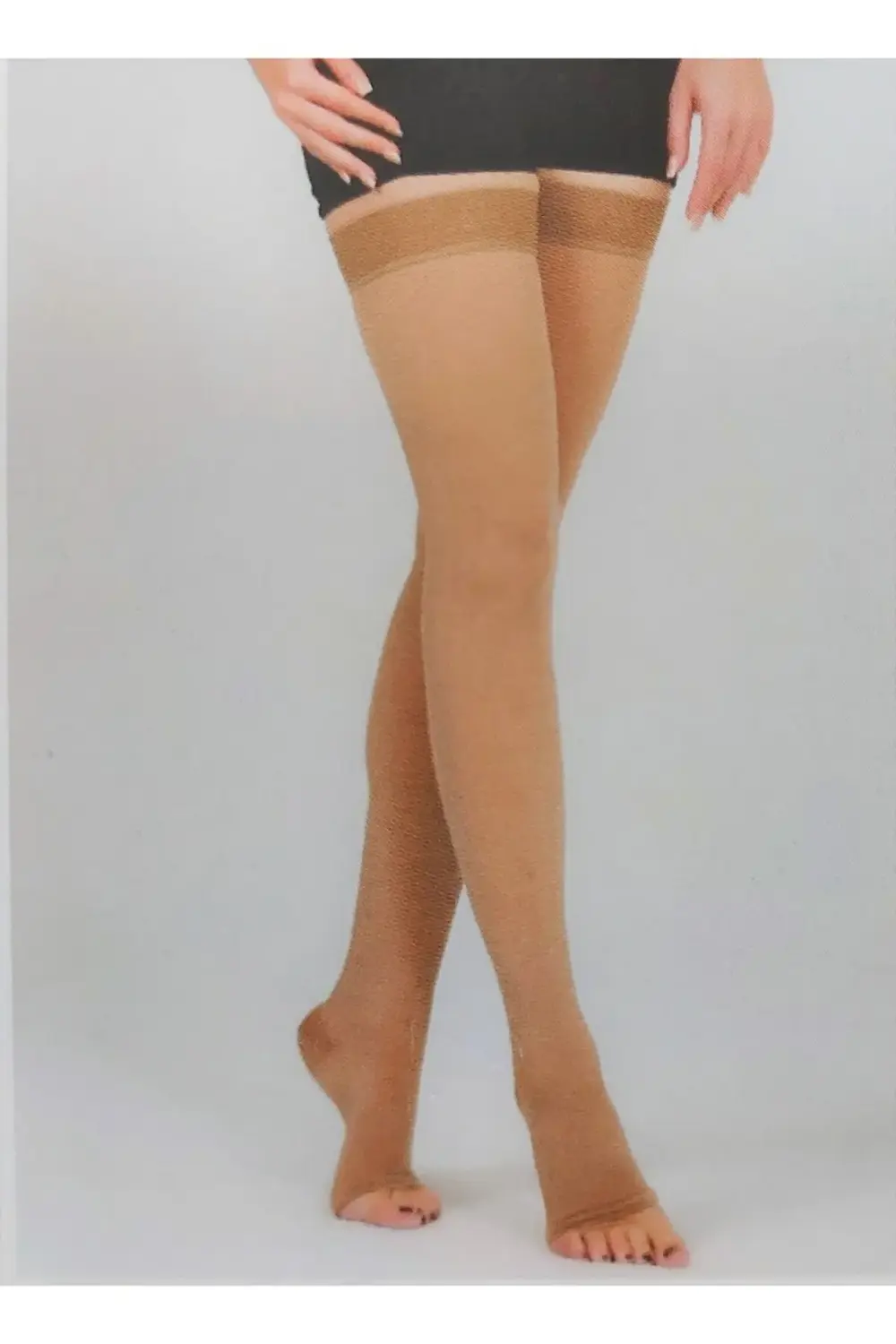 Cc2 Dizüstü Açık Burun Varis Çorabı (orta Basınç)