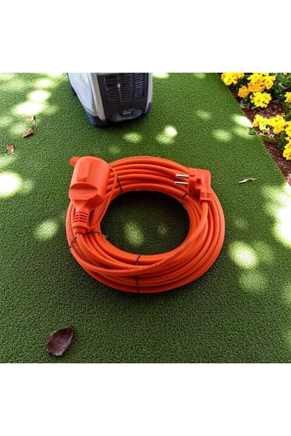 CCA Uzatma Kablosu 20 METRE 3x2.5 mm Tekli Grup Fiş Priz Kapaklı 