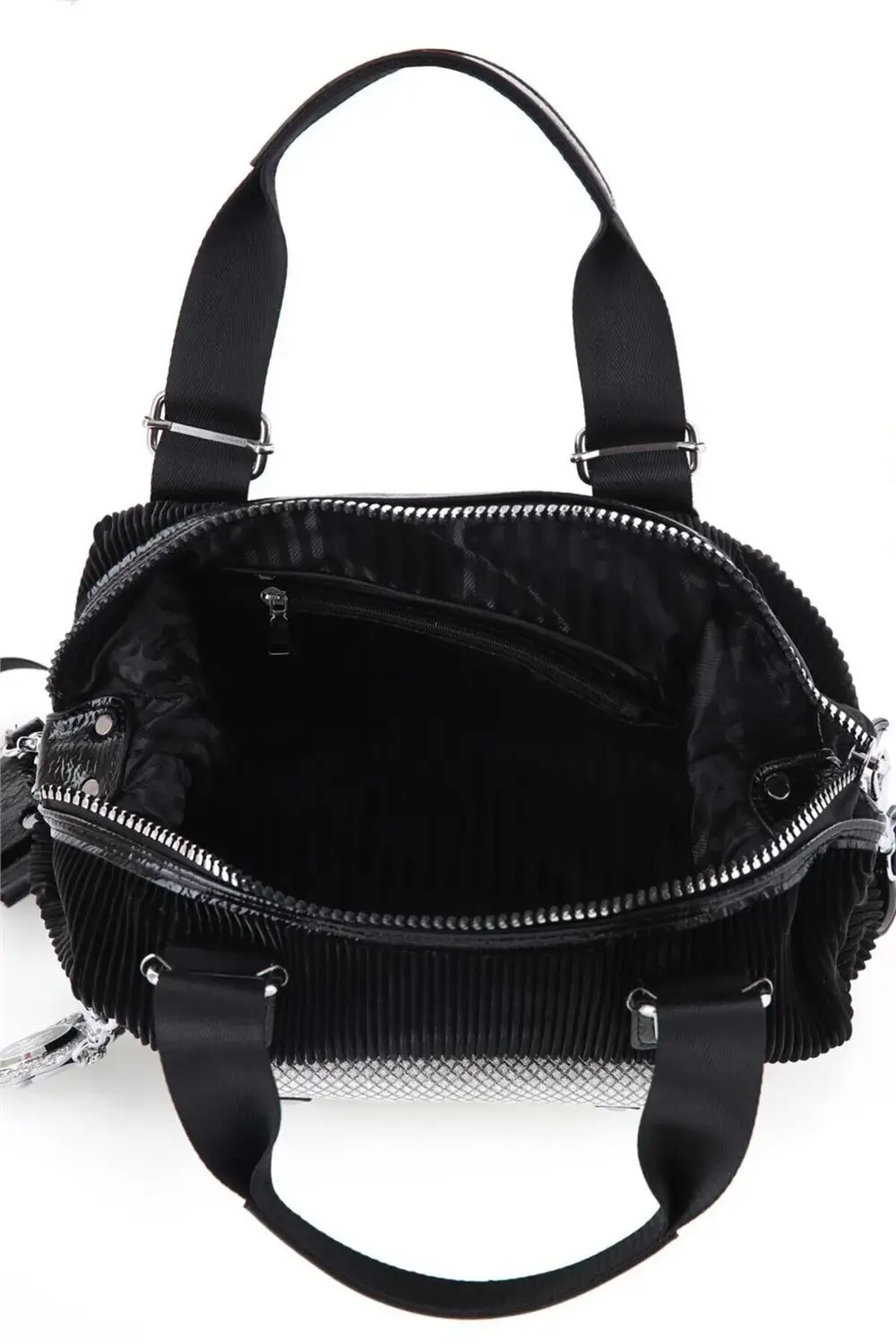 CCS 17115-2 Lüks Gösterişli Siyah Renk El Kol Çantası